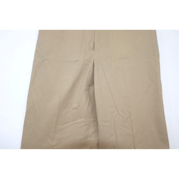 F. By Faconnable Beige Straight Chino Pants Italy Sz 10 Light Academia Preppy - Picture 5 of 10